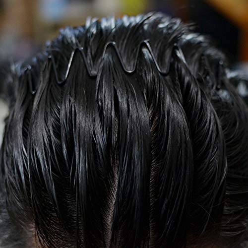 Flexible Metal Headband for Men - Zig Zag Spring Wave Design