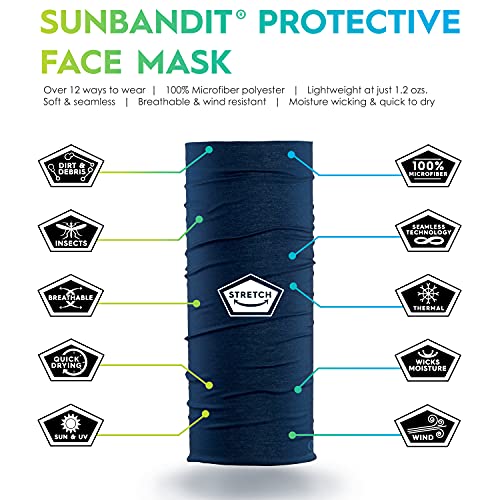 Sunbandit Multifunctional Headwear - One Size Blue Digi Camo