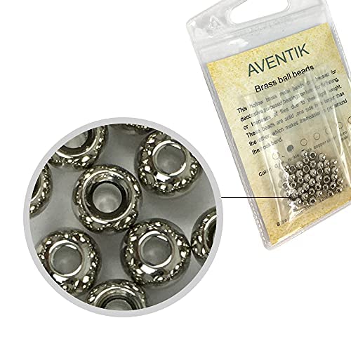 50pc Brass Fly Tying Beads - Tapered Hole, 10 Colors & 5 Sizes