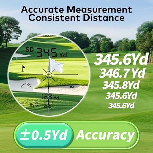 Golf Range Finder with Slope, Lightweight Laser Distance Measurer