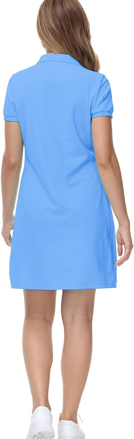 MoFiz Women's Golf Tennis Dress - Quick Dry Short Sleeve Polo for Casual Workwear | Stylish & Comfortable