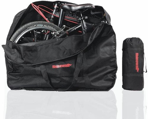 AMOMO Folding Bike Bag 14 inch to 20 inch Bicycle Travel Carrier Case Box Carry Bag Pouch Bike Transport Case (Black)