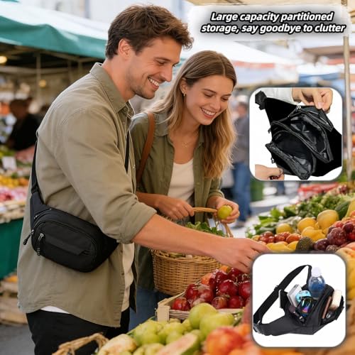 Adjustable Water-Resistant Fanny Pack for Running & Travel