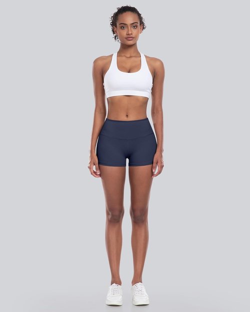 CHRLEISURE High Waisted Biker Shorts - Soft Spandex Yoga Shorts for Women | Comfortable Workout Fit