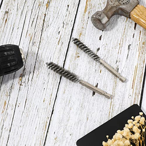 Stainless Steel Golf Club Hosel Cleaning Brush - 9mm Set of 2