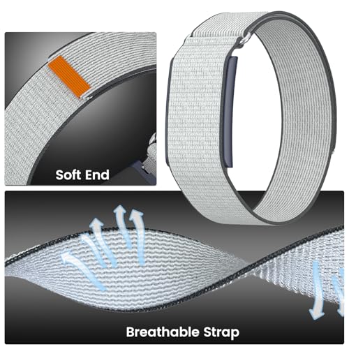 Black Nylon Loop Compatible with Amazfit Helio Watch Strap - Overlay Cover