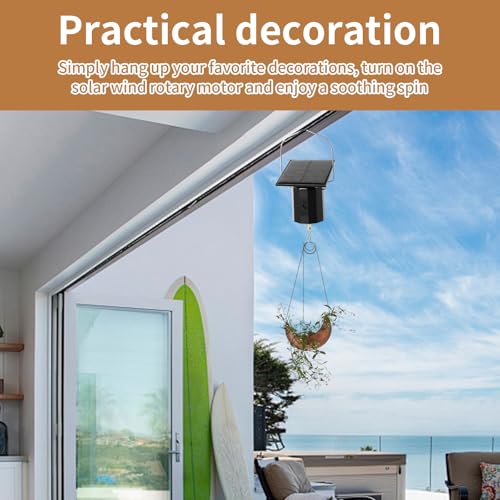 Solar Powered Hanging Display Motor for Wind Chimes - Medium Speed
