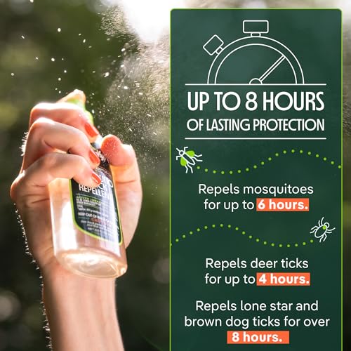 Mosquito & Tick Bug Repellent Spray - 30% Oil of Lemon Eucalyptus, 4 fl oz (Pack of 2)