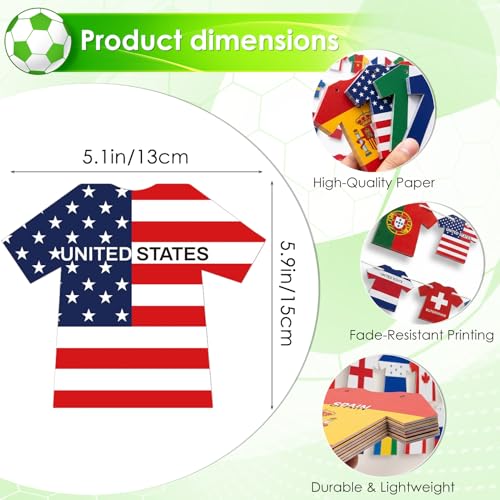 Soccer Jersey Flag Bunting Banner - 50 Country String Flags