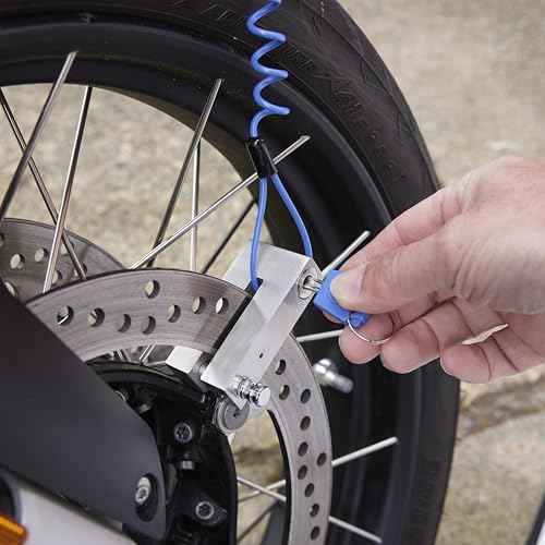 Magmaus¢ç Heavy Duty Anti-Theft Motorcycle Locks - 10mm Pin, 304 Stainless Steel Disc Lock with Reminder Cable | Theft Protection with Ergonomic Design for Motorbike, Scooter, E-Bike