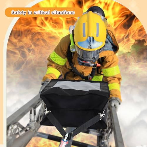 Fire Evacuation Device Set Dog Pet up to 55 Pounds Fire Emergency Evacuation Bag 50 ft Rope Escape Bag Safe Equipment Compact Survival Kit Rescue for Animal Home Work(19 x 18 x 10 Inches)