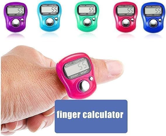 LED Digital Finger Counter - Handheld Tally Counter for Golf & Hair Care