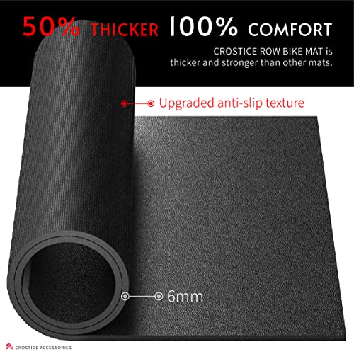 Rowing Machine Mat 2-Piece Set - 11.8 x 30 in, Waterproof & Non-Slip