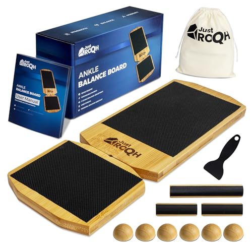 Ankle Balance Board & Strengthener for Rehab - Bamboo with Quick-Release System