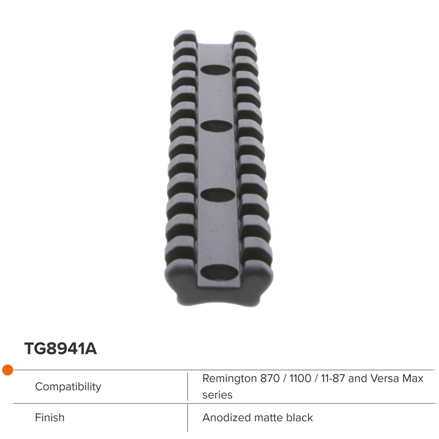 TRUGLO Tactical Hunting Shooting Durable Aluminum Mounting Picatinny Optic Rail Compatible with Picatinny & Weaver-Style Rings Screws Wrench Included for Remington 870/1100 / 11-87 Versa Max Series