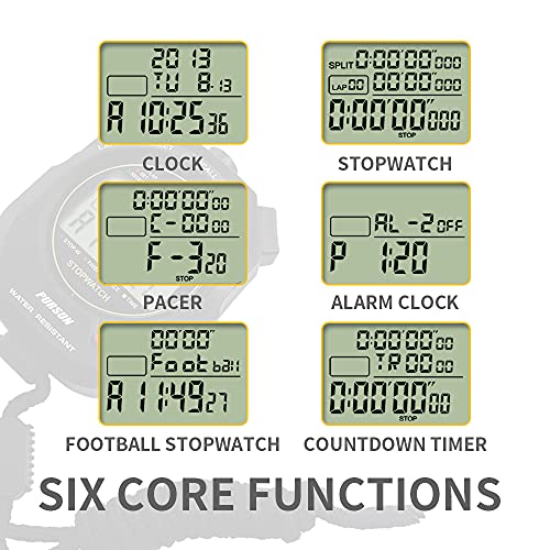 Digital Stopwatch Timer with 100 Lap Memory & Countdown