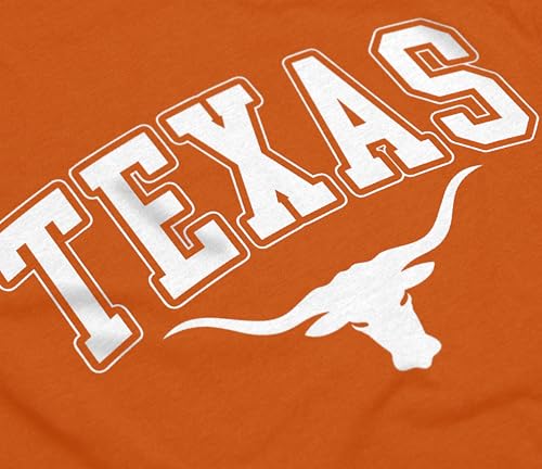 Texas Orange State T-Shirt - Bold Sport Letters Tee, X-Large