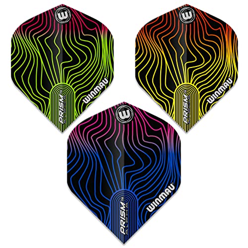 Dart Flights - WINMAU Prism Alpha Solar Design, 100 Micron, 3 Sets
