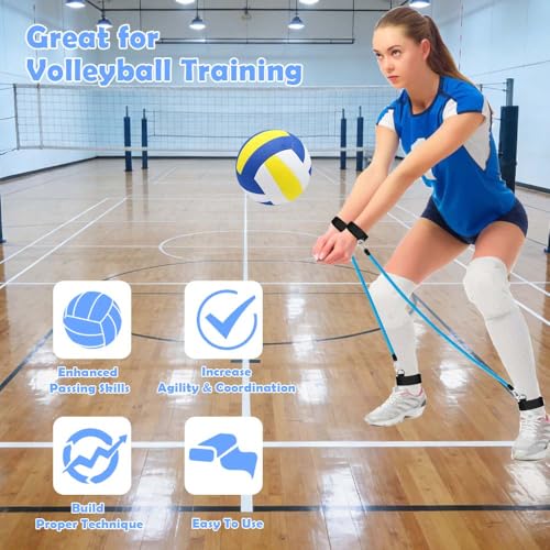 Volleyball Passing Trainer with Resistance Bands Set – Agility & Arm Swing Practice