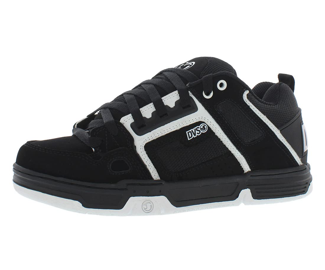 DVS Men's Skateboarding Shoes, Black White, 6.5 Medium US