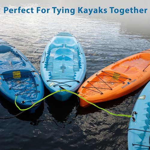 20FT Floating Kayak Tow Rope with Clips - Rescue, Towing & Anchoring Line