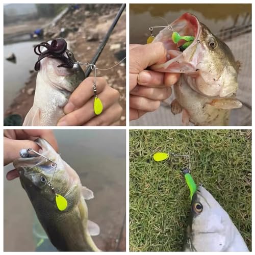 Lowifar Coated Water 10pcs Fishing Spinner Blades for Spinnerbait & Lures