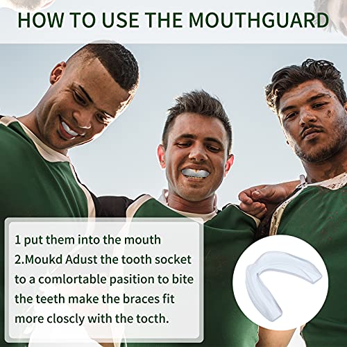 5 Pack Kids Mouth Guard - Clear Sports Mouthguards for Football, Hockey, MMA, Basketball