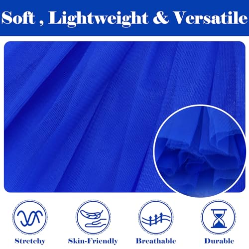 Royal Blue Tutu Skirt for Women - 5 Layered Fluffy Tulle