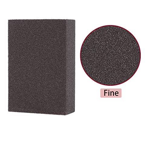 Sanding Sponge, Sanding Blocks, Washable and Reusable Sand Sponge Kit, 8 Pieces (Fine Grade)