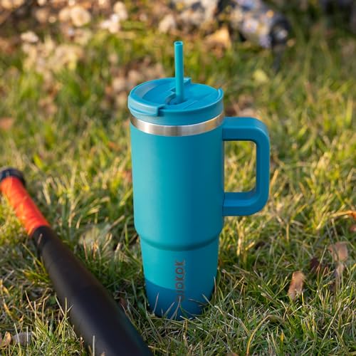 BJPKPK 30oz Light Pink Insulated Stainless Steel Tumbler with Handle & Straw