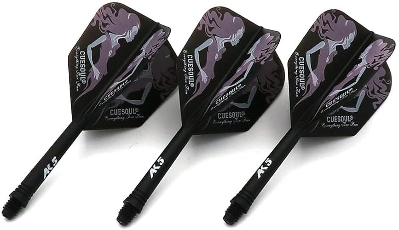 CUESOUL ROST Integrated Dart Flight & Shafts Black Beauty S-21mm