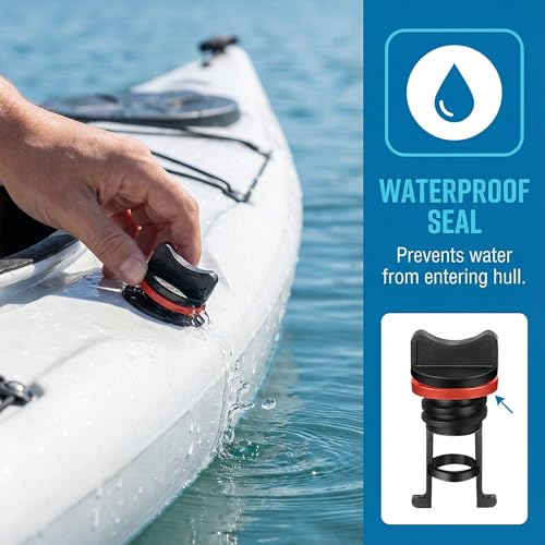 Nylon Kayak Drain Plug Kit - 2 Pack for Easy Installation