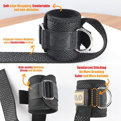 Adjustable Weight Lifting Straps with Non-Slip Design - 2 Pack