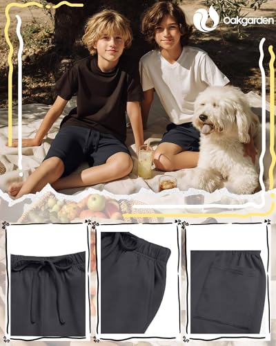 Boys' Athletic Knee Length Shorts - Dark Gray, 15-16 Years