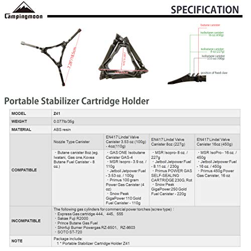 Portable Fuel Can Stabilizer for Gas Canisters - Z41