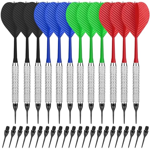 Soft Tip Darts Set - 12pcs with 100 Extra Tips - 2BA