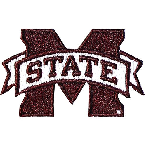 Mississippi State Bulldogs Iron-On Embroidered Patch - 2 Inch