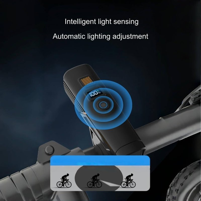 Night Eyes Bike Lights 2 Pack, USB C Rechargeable Bicycle Headlight and Taillight Set, IPX6 Waterproof LED Front Rear Light, Easy Tool-Free Installation for Cycling Night Riding Safety