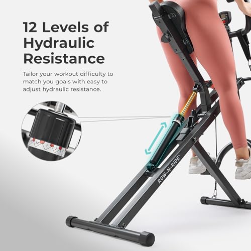 Row-N-Ride Pro Trainer for Full-Body Home Exercise - Adjustable Resistance