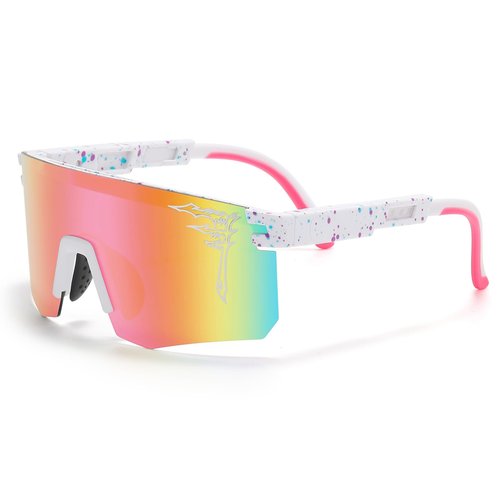 FIXEROS Polarized Youth Baseball Sunglasses for Age 8-16 Boys Girls UV400 Men Women Cycling Eyewear Kids Sports Outdoor Sun Glasses-FAY20