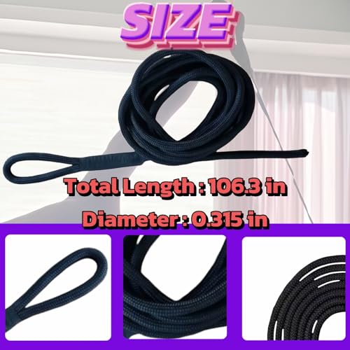 Replacement Pilates Reformer Straps - 2-Pack Durable Ropes