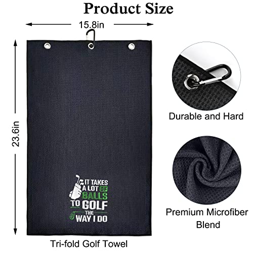 DYJYBMY Golf Towel with Clip - Microfiber Golf Accessories for Men