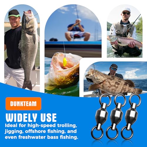 20PCS Stainless Steel Fishing Swivels - 5-230lb Strength