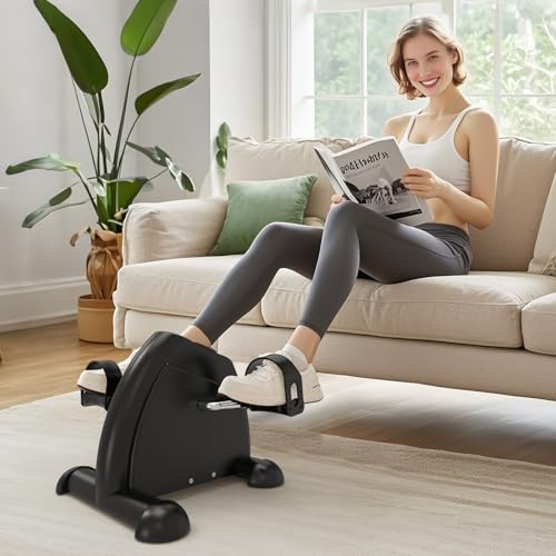 Mini Under Desk Elliptical & Electric Exercise Bike - Pedal Exerciser