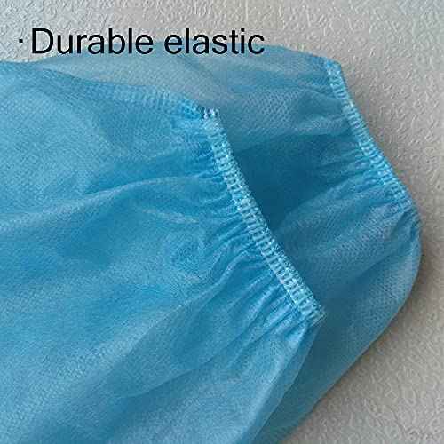 Greenour 200/1000 Counts Disposable Sleeve Covers for Arms Oversleeves Latex-free with Elastic Ends Blue 16 Inches