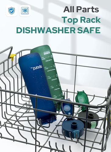 Opard Zip 20oz Green Plastic Water Bottle BPA-Free Dishwasher Safe Leakproof Kids Hydration