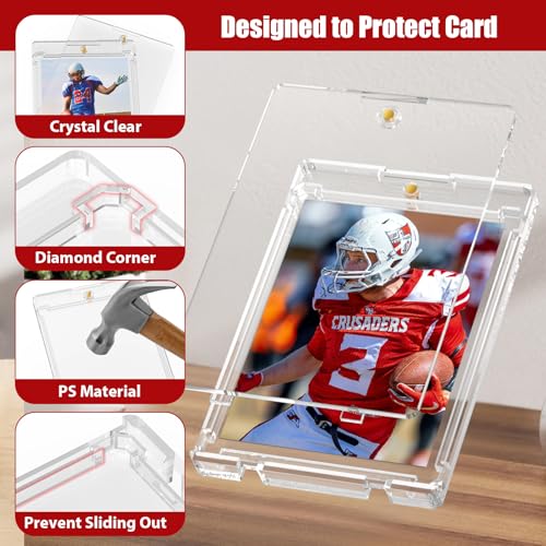 130PT Magnetic Card Holders for Thick Trading Cards - 15ct