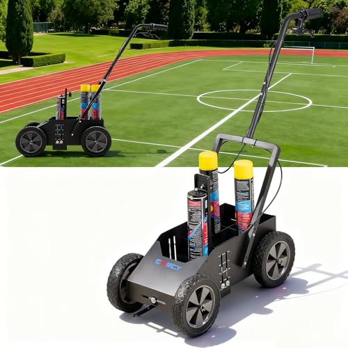 Parking Lot Striping Machine with Adjustable Width - Single Handle