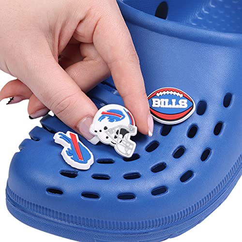NFL Team Logo 6-Pack Shoe Charms for Unisex Adults