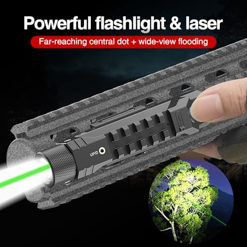 Solofish Green Laser Light Combo for Rifle - 1750 Lumens, M-LOK/Picatinny Mount